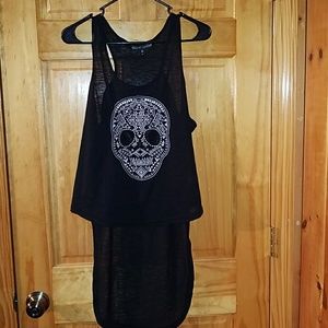 skull high low